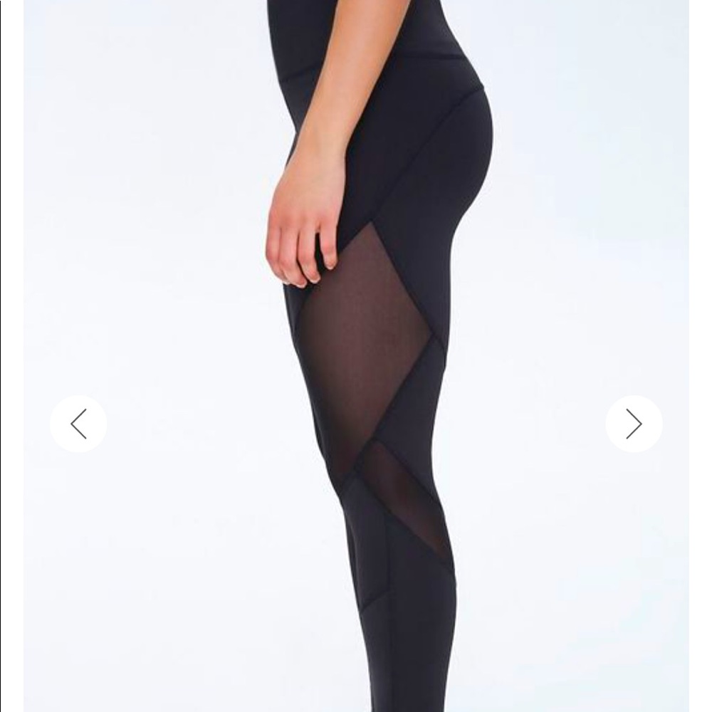 Forever 21 Mesh Leggings High Rise